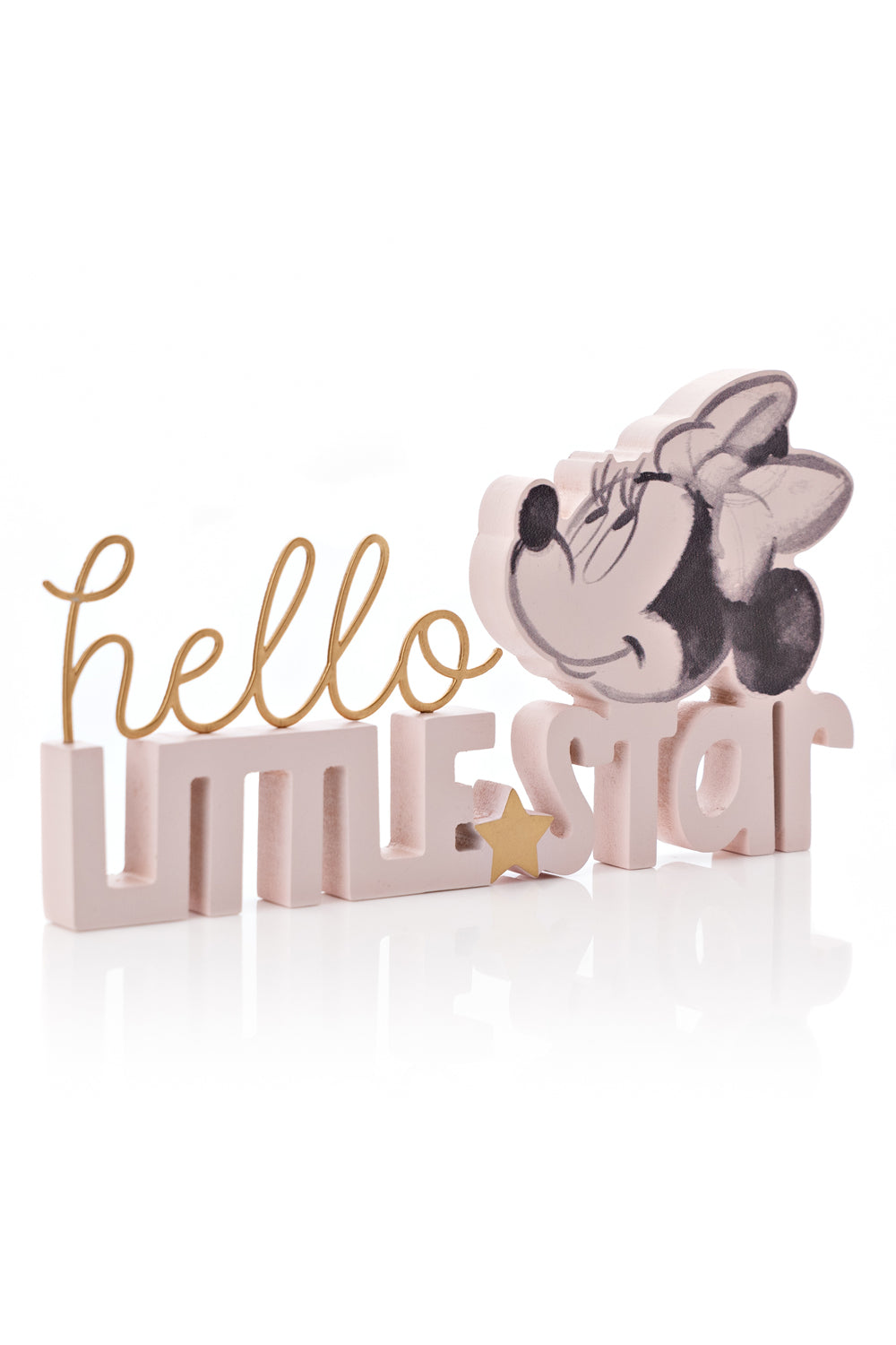 Disney Disney Minnie Hello Little Star Mantel Plaque Pink 3 Shaws Department Stores