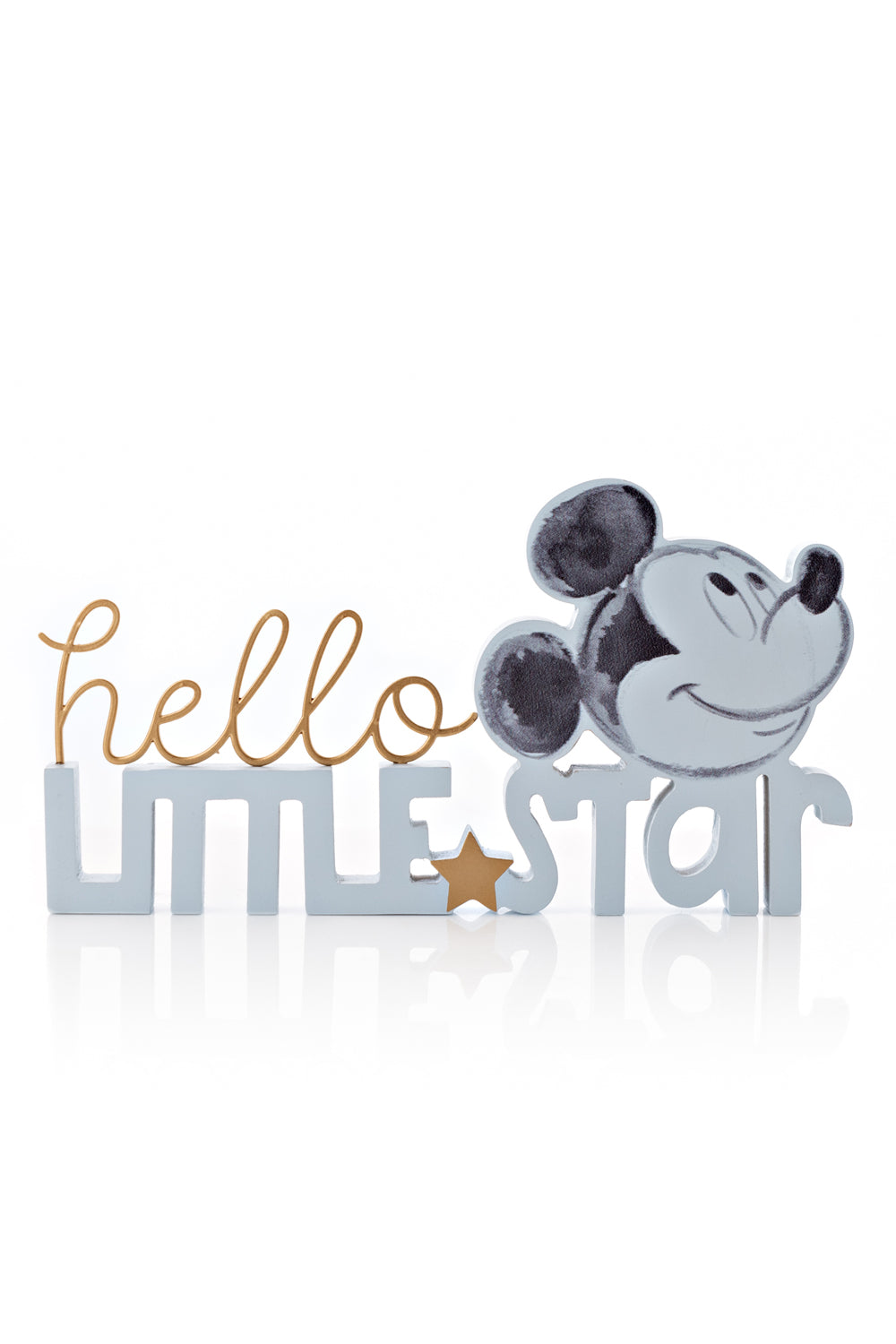 Disney Disney Mickey Hello Little Star Mantel Plaque Blue 3 Shaws Department Stores