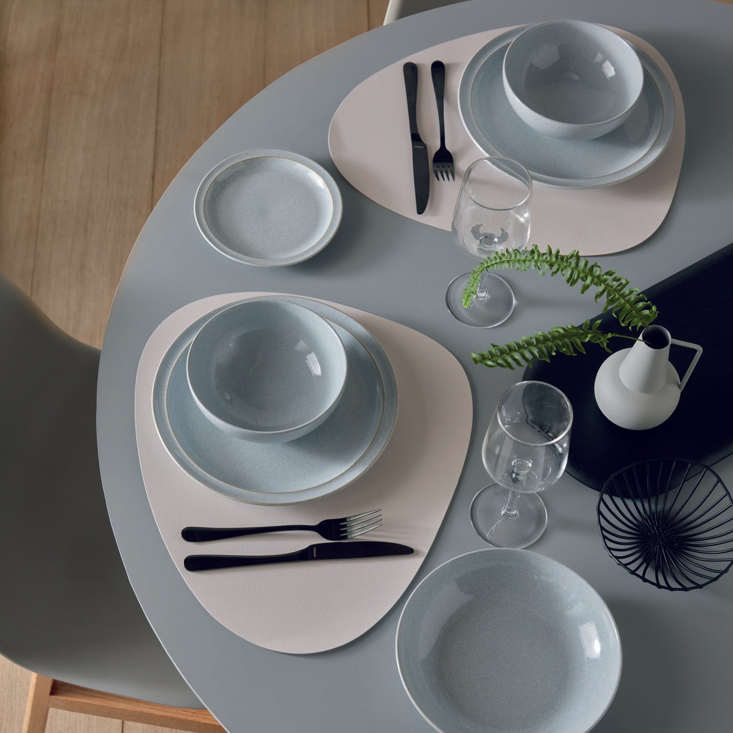 Denby Dove Grey 12 Piece Tableware Set 3 Shaws Department Stores