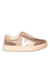 Leather Upper V Trainer - Metallic