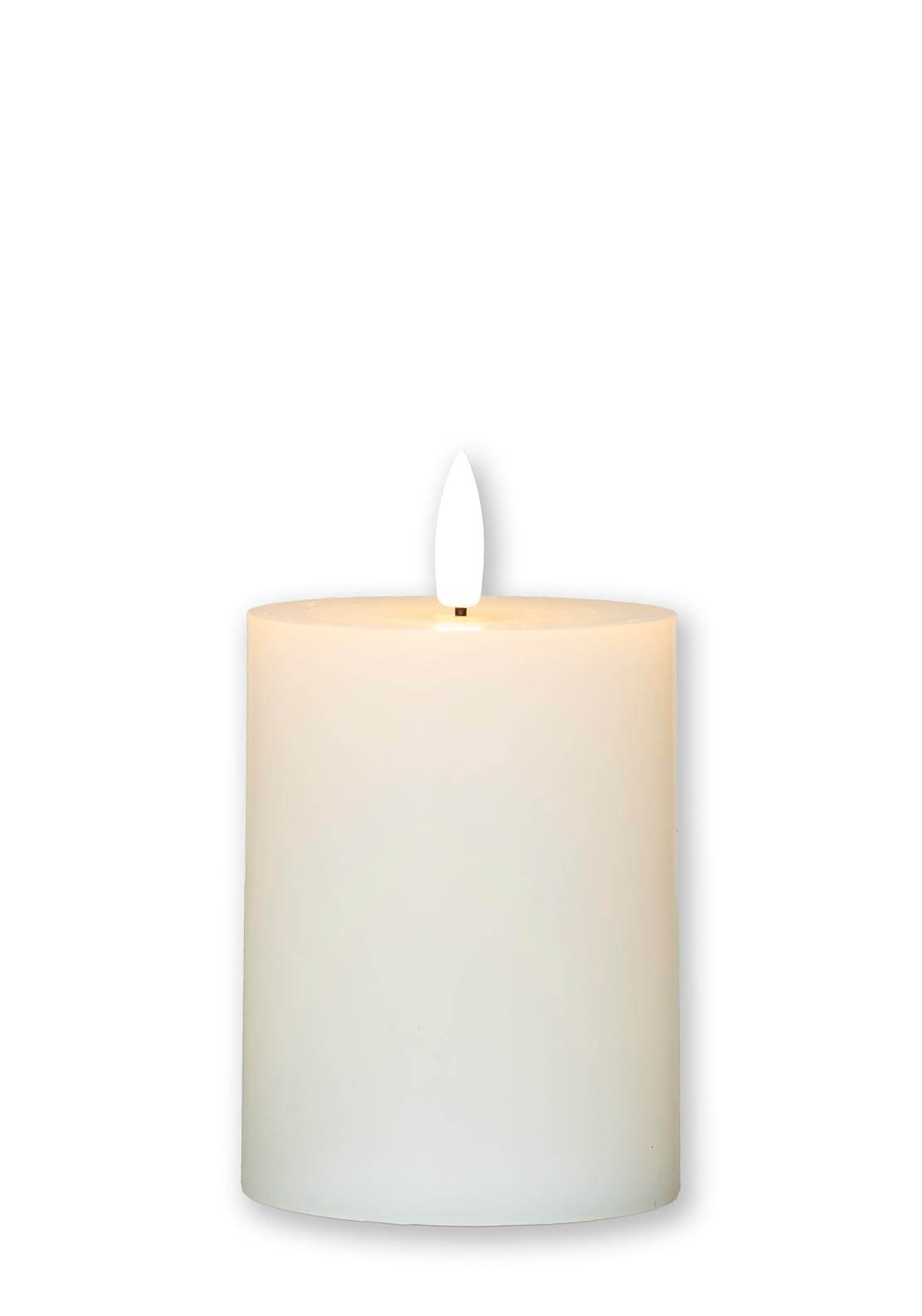 The Home Collection 3D-Flame LED Candle 10cm With 6 Hour Timer - Ivory 3 Shaws Department Stores
