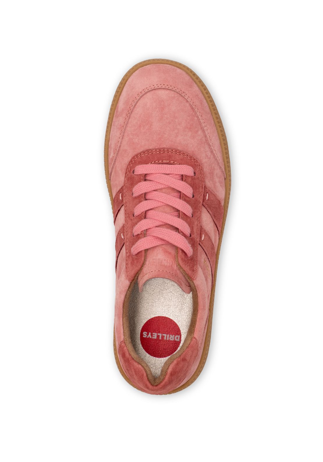 Drilleys New Low Unit Side Stripe Trainer - Jazzberry 3 Shaws Department Stores