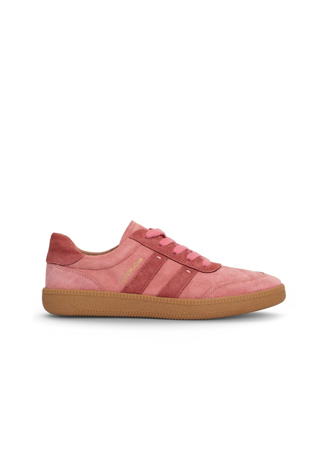Drilleys New Low Unit Side Stripe Trainer - Jazzberry 1 Shaws Department Stores