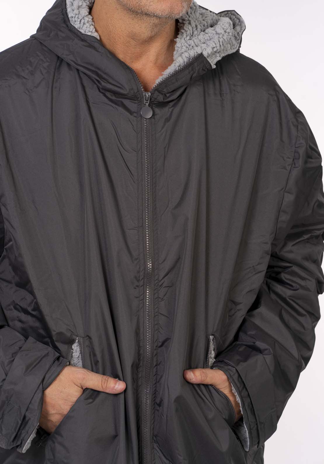 The Home Collection Dry Changing Robe - Charcoal &amp; Silver 4 Shaws Department Stores