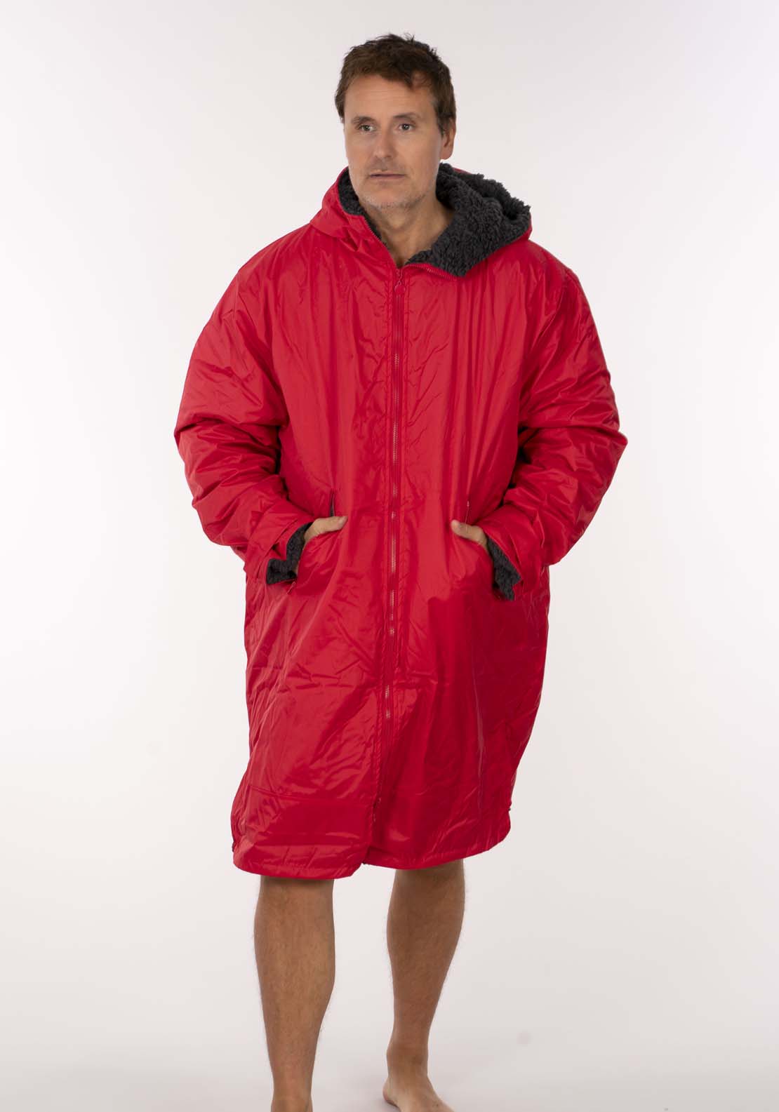 Red Grey Changing Robe Dry Changing Robe - Grey – Shaws