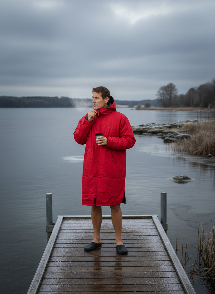 The Home Collection Dry Changing Robe - Charcoal/red 5 Shaws Department Stores