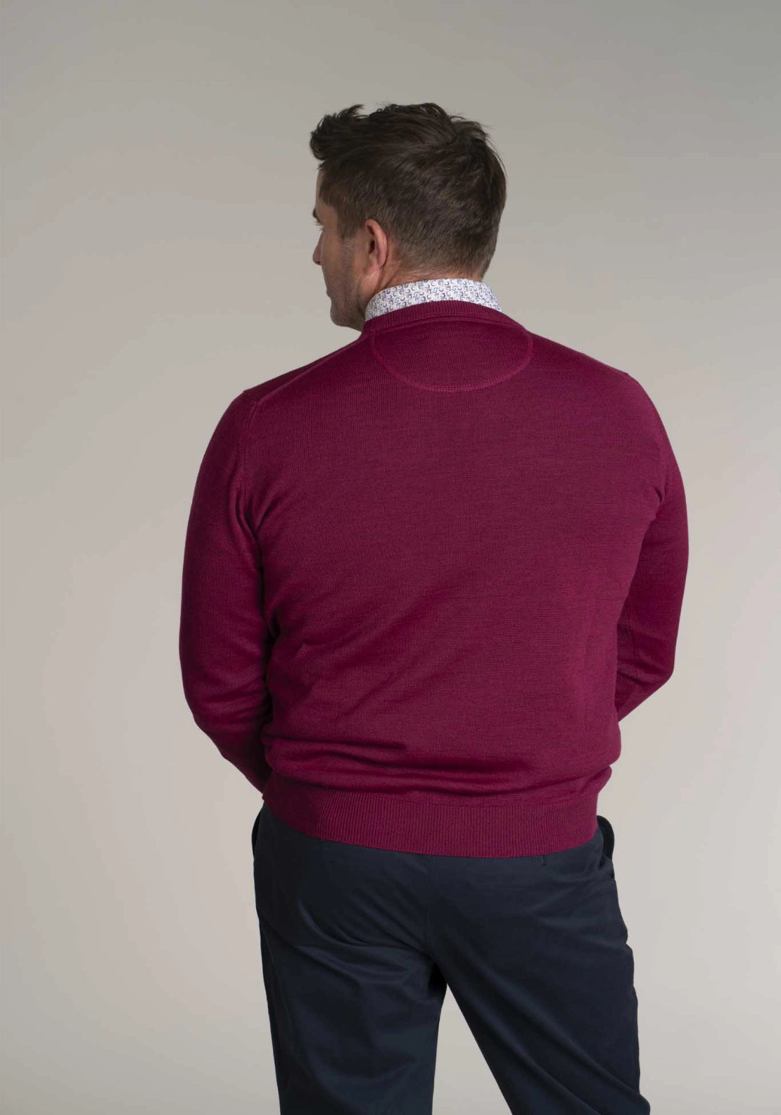 50/50 Merino Plain Knit Crew - Riatto