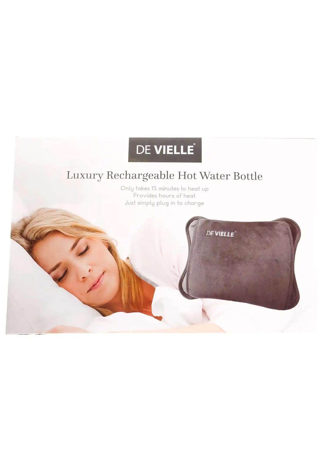 De Vielle Recharge Hot Water Bottle - Grey 1 Shaws Department Stores