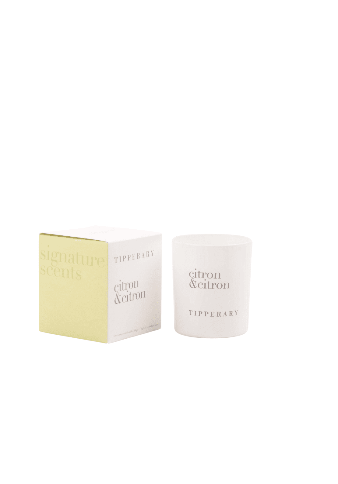 Tipperary Crystal Candle Jar - Citron 1 Shaws Department Stores