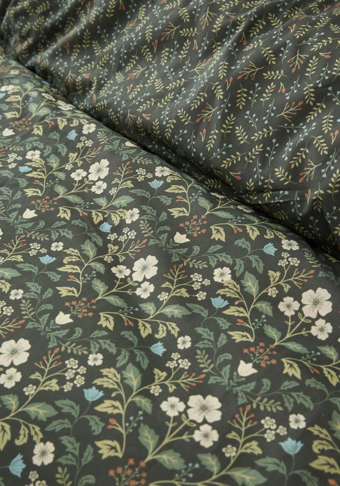 Harriet Floral Duvet Cover Set - Green