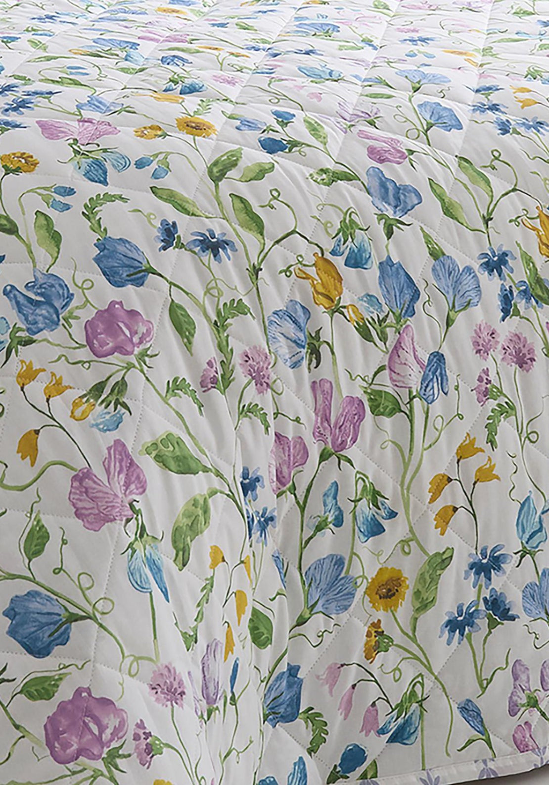 The Home Luxury Collection 100% Cotton Botanics Bedspread 230cm x 220cm - Purple 2 Shaws Department Stores
