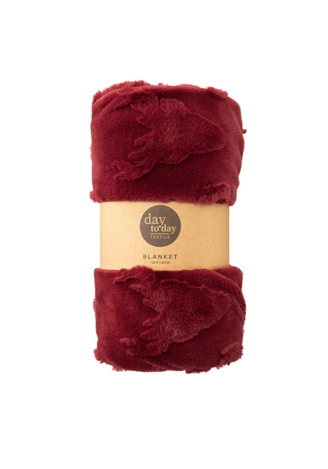 The Home Christmas Christmas Deer Blanket - Red 2 Shaws Department Stores