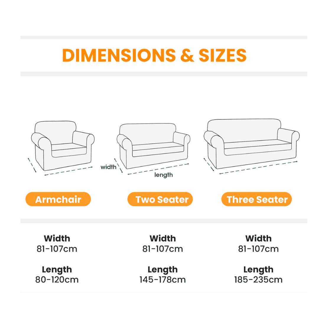 The Home Collection 3 SEATER DELBY SOFA COVER SET - Beige 3 Shaws Department Stores