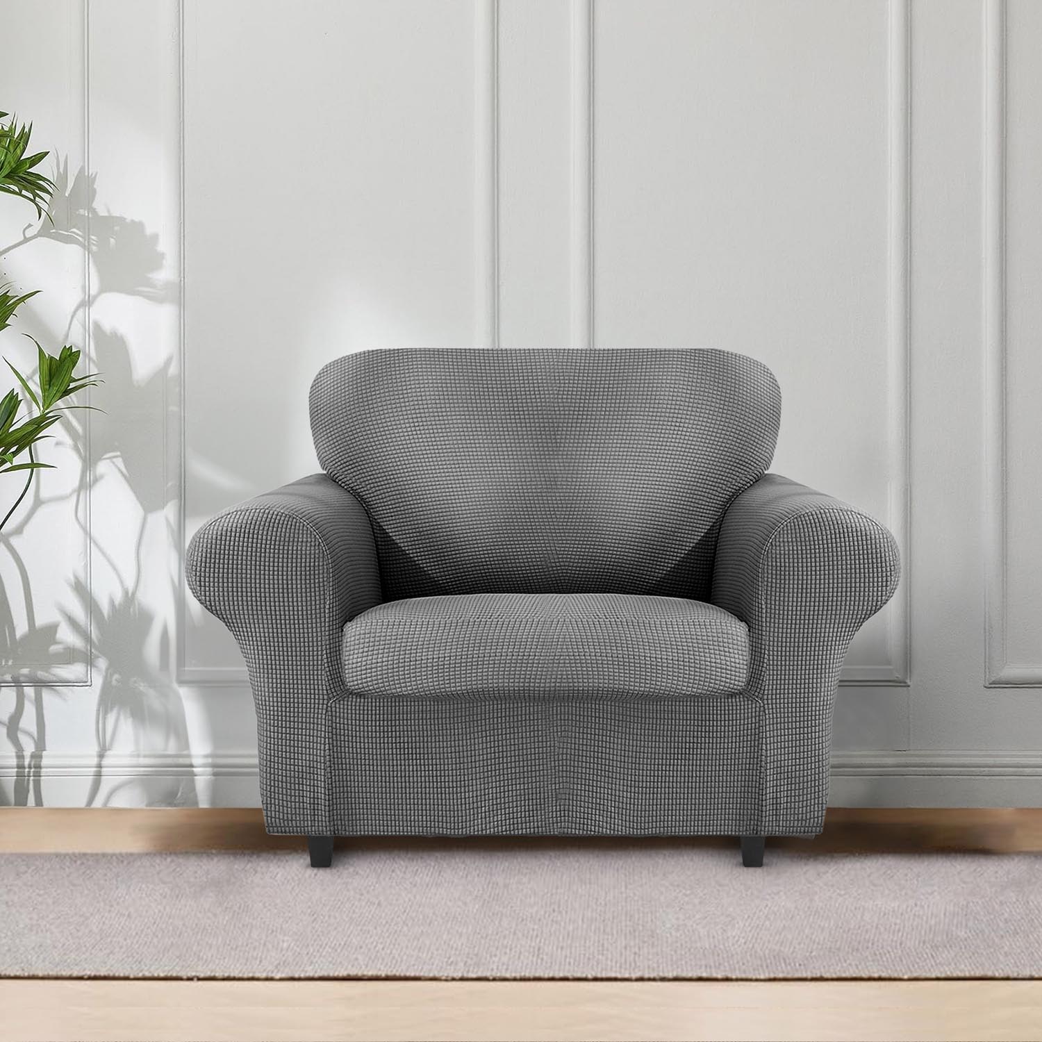 The Home Collection 1 Seater Delby Sofa Cover Set Silver 7 Shaws Department Stores
