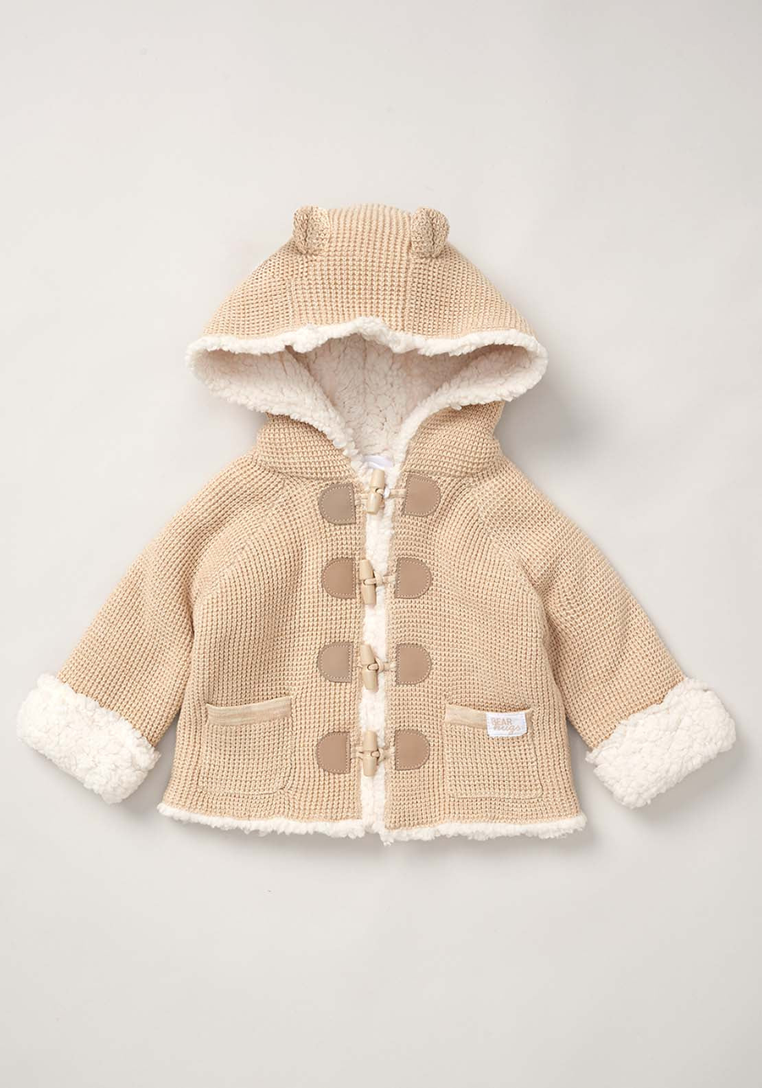 Sherpa Knit Jacket - Beige