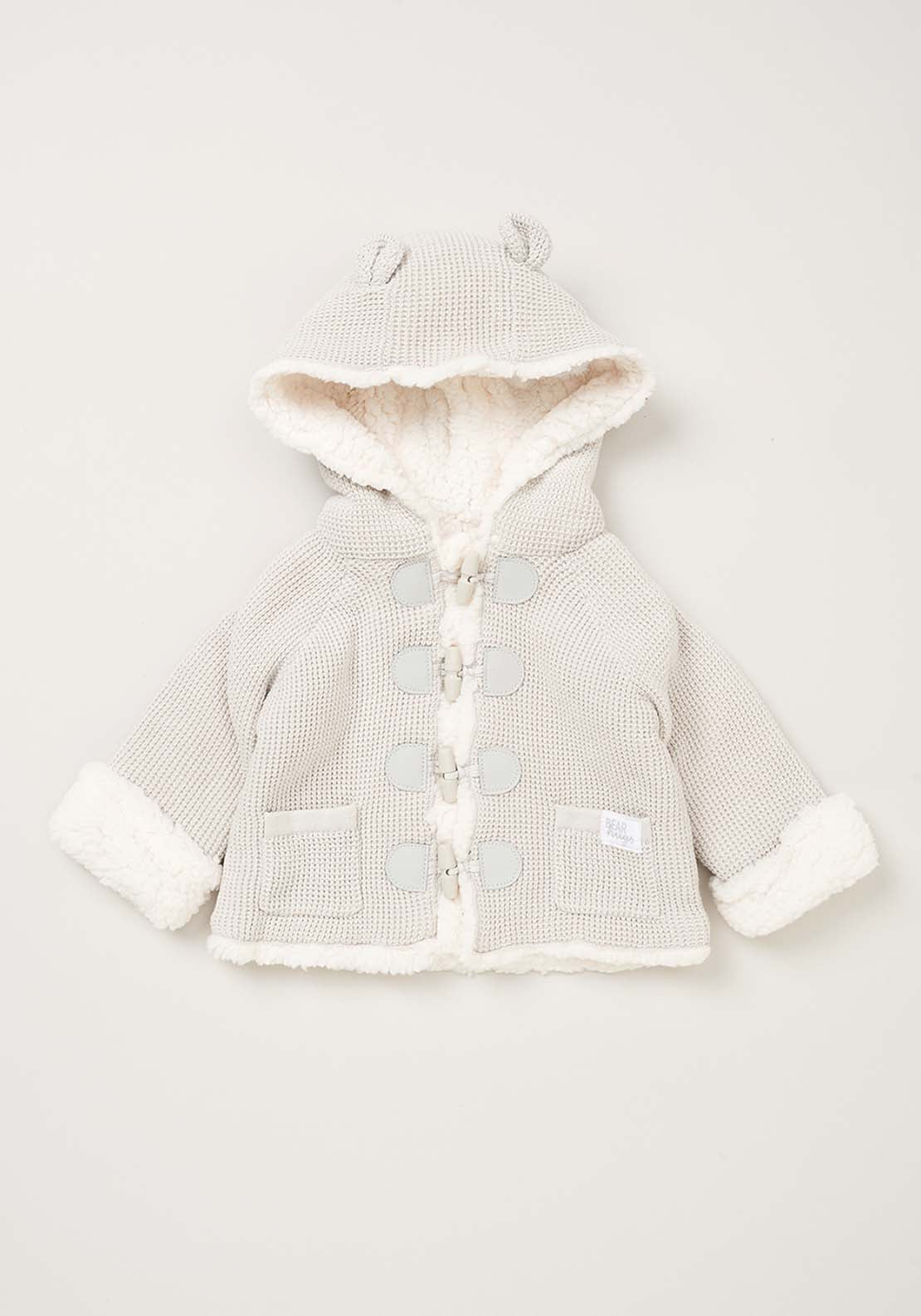 Sherpa Knit Jacket - Grey