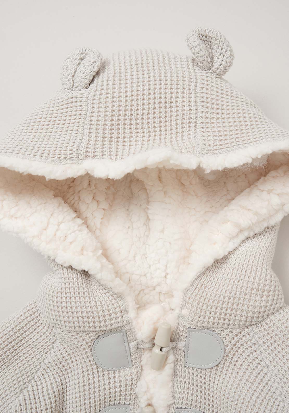 Sherpa Knit Jacket - Grey