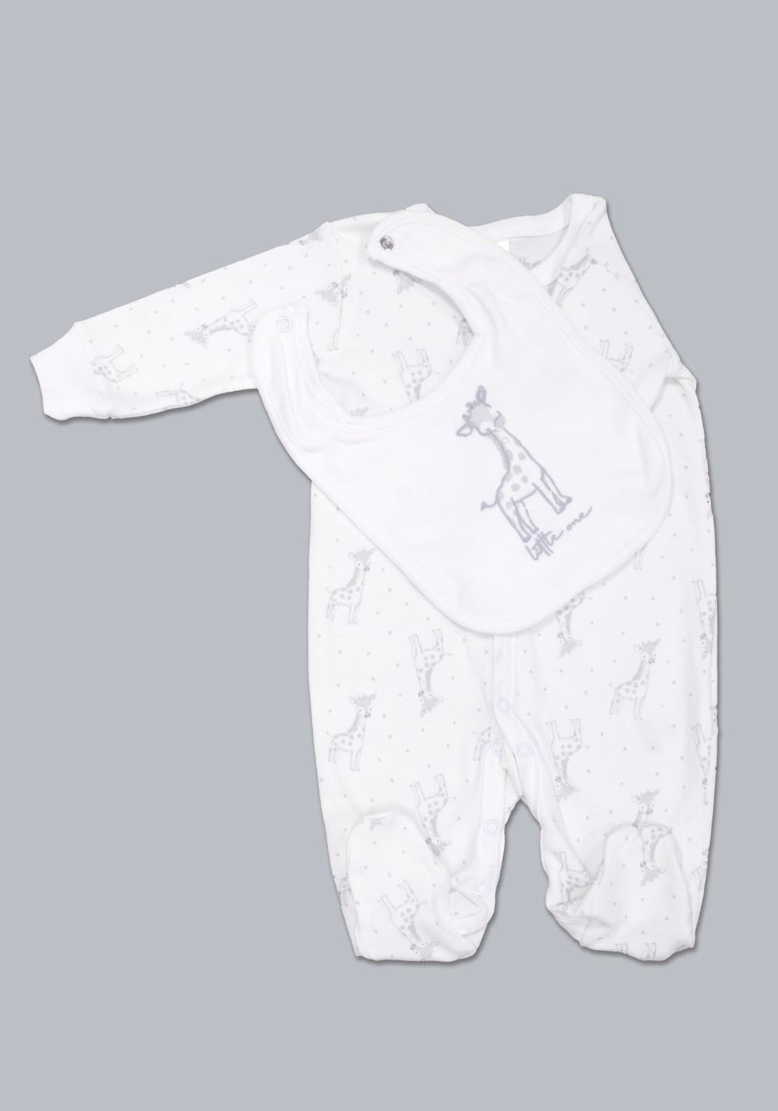 Jainco Rock-A-Bye Baby Boutique 100% Cotton Giraffe 8 Piece Layette Set - White 2 Shaws Department Stores