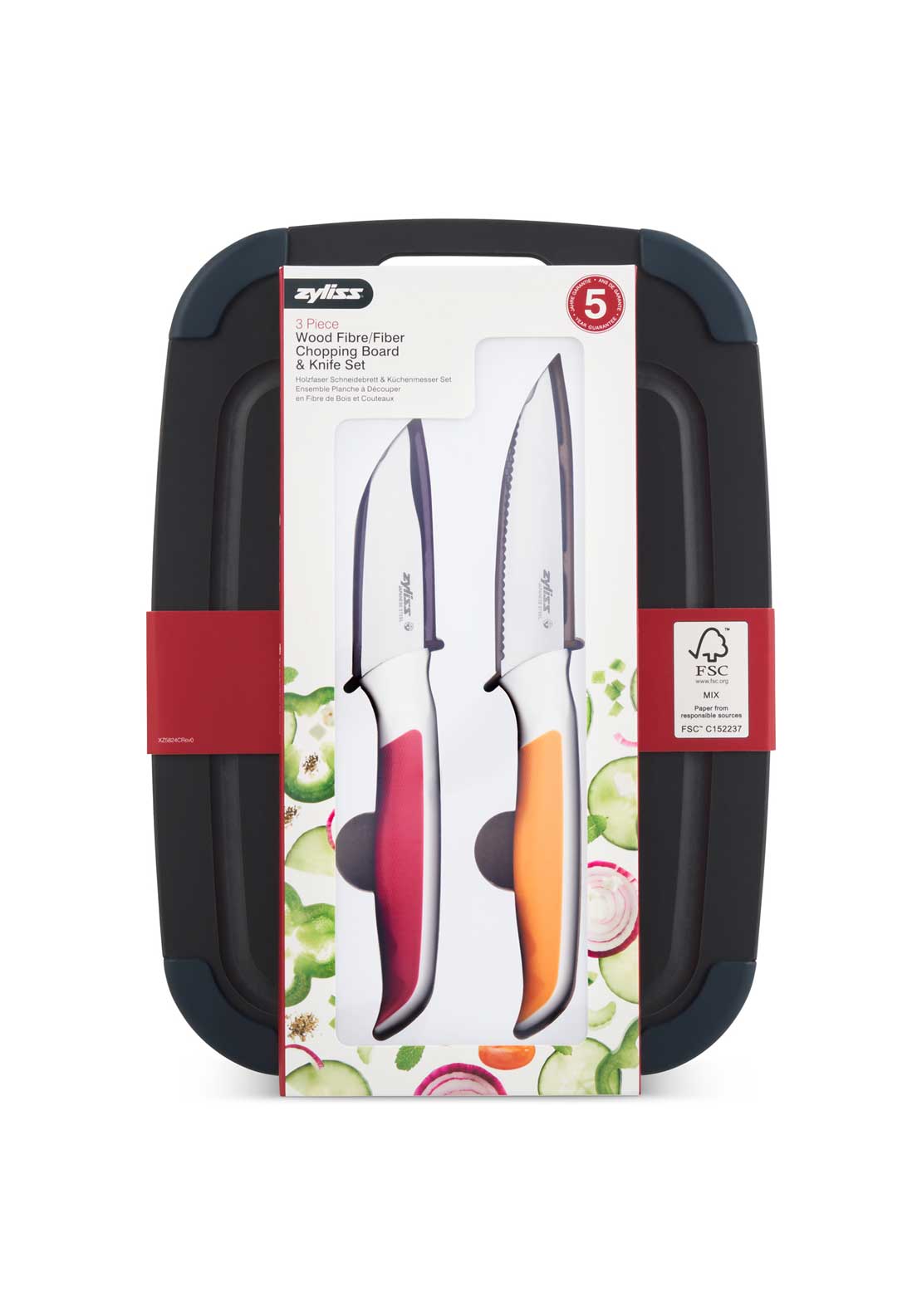 Zyliss Chopping Board And Knife Set Of 2 - Multi 2 Shaws Department Stores