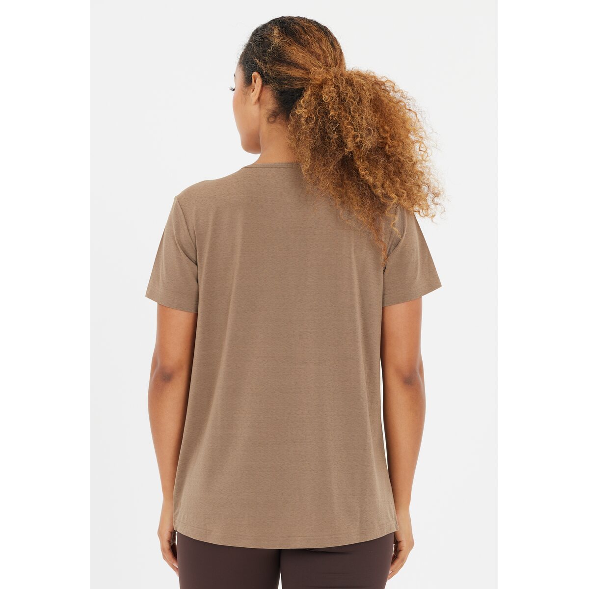 Athlecia Lizzy With Slub Short Sleeve Tee - Walnut 2 Shaws Department Stores