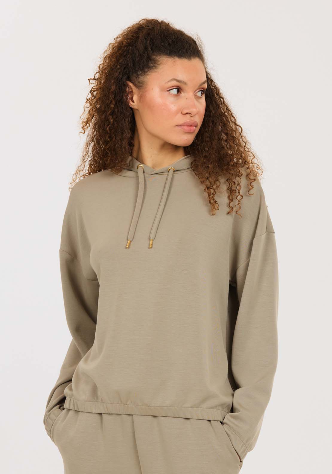 Athlecia Namier Hoodie - Roasted Cashew 1 Shaws Department Stores
