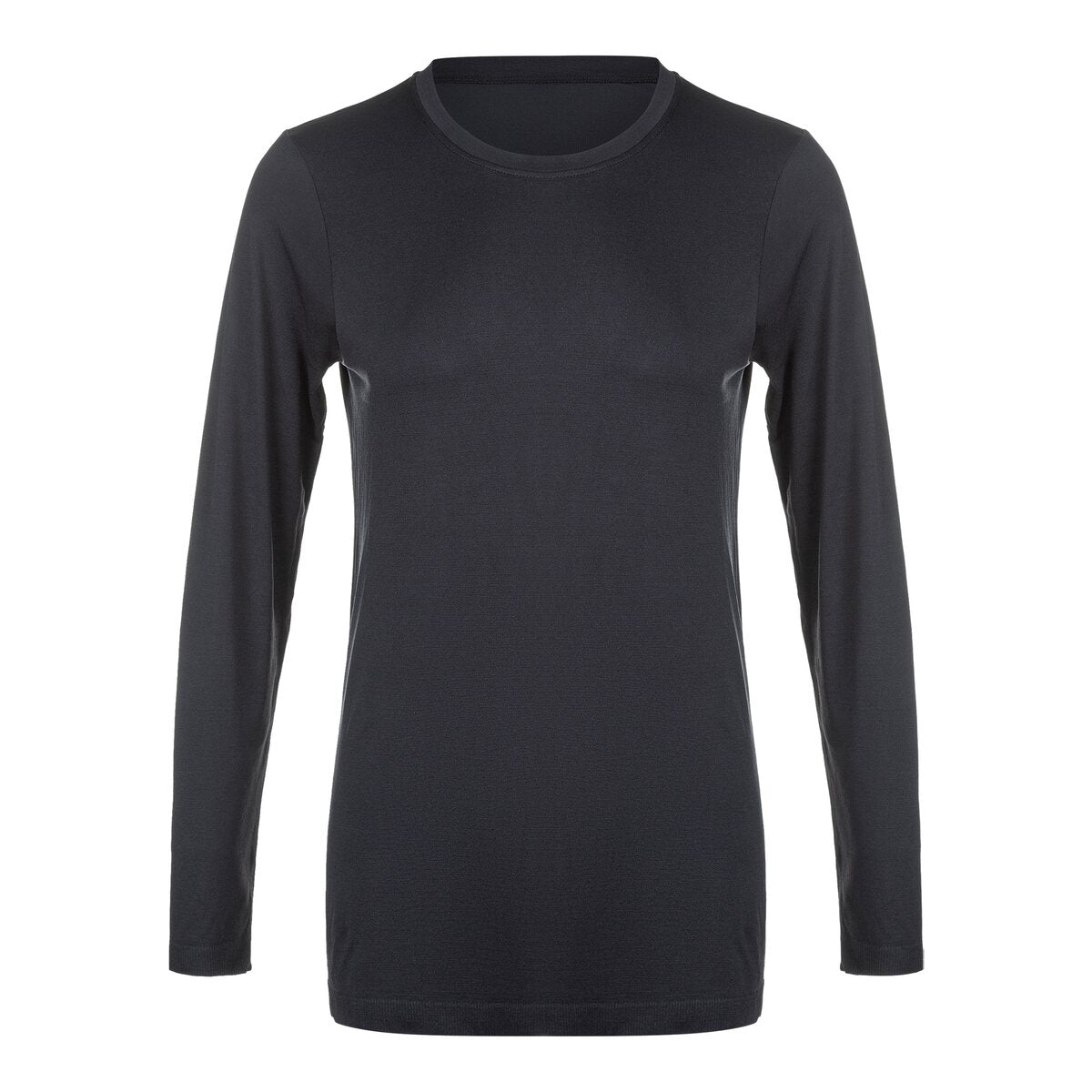 Athlecia Julee Womenswear Loose Fit Long Sleeve Seamless Tee - Black 6 Shaws Department Stores