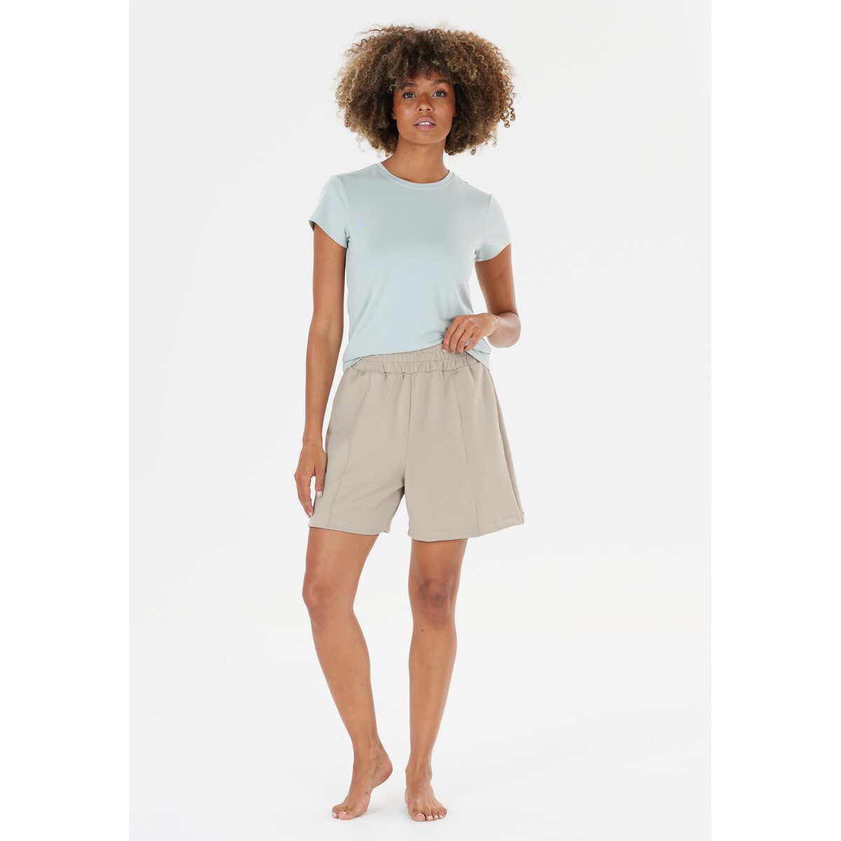 Athlecia Jacey Womenswear High Waisted Lounge Shorts 1 Shaws Department Stores