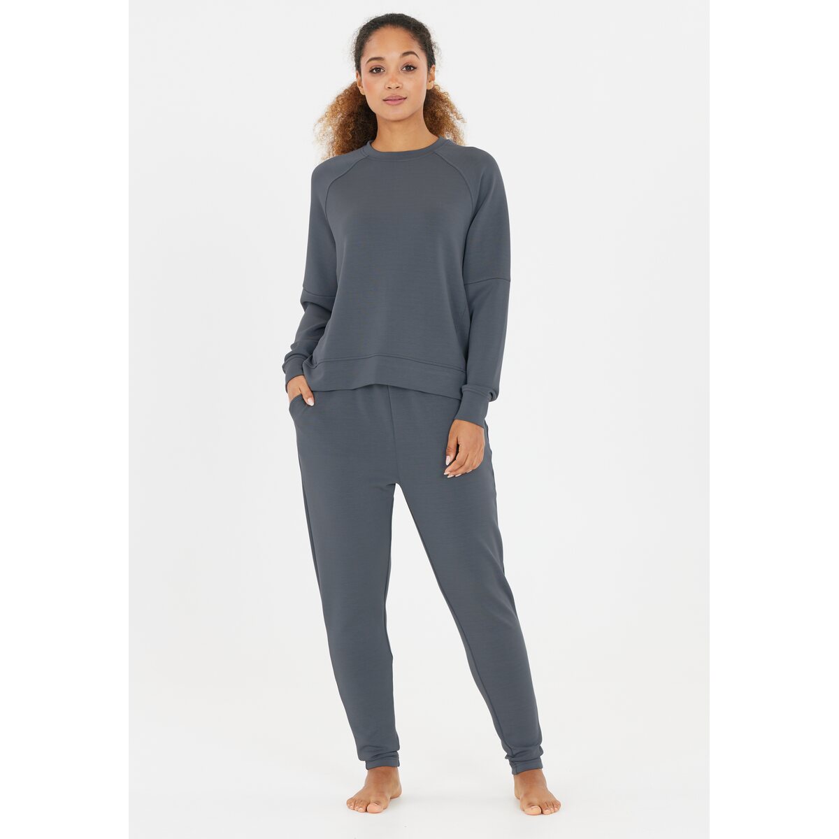 Athlecia Jacey Sweatshirt With Crew Neck - Ombre Blue 1 Shaws Department Stores