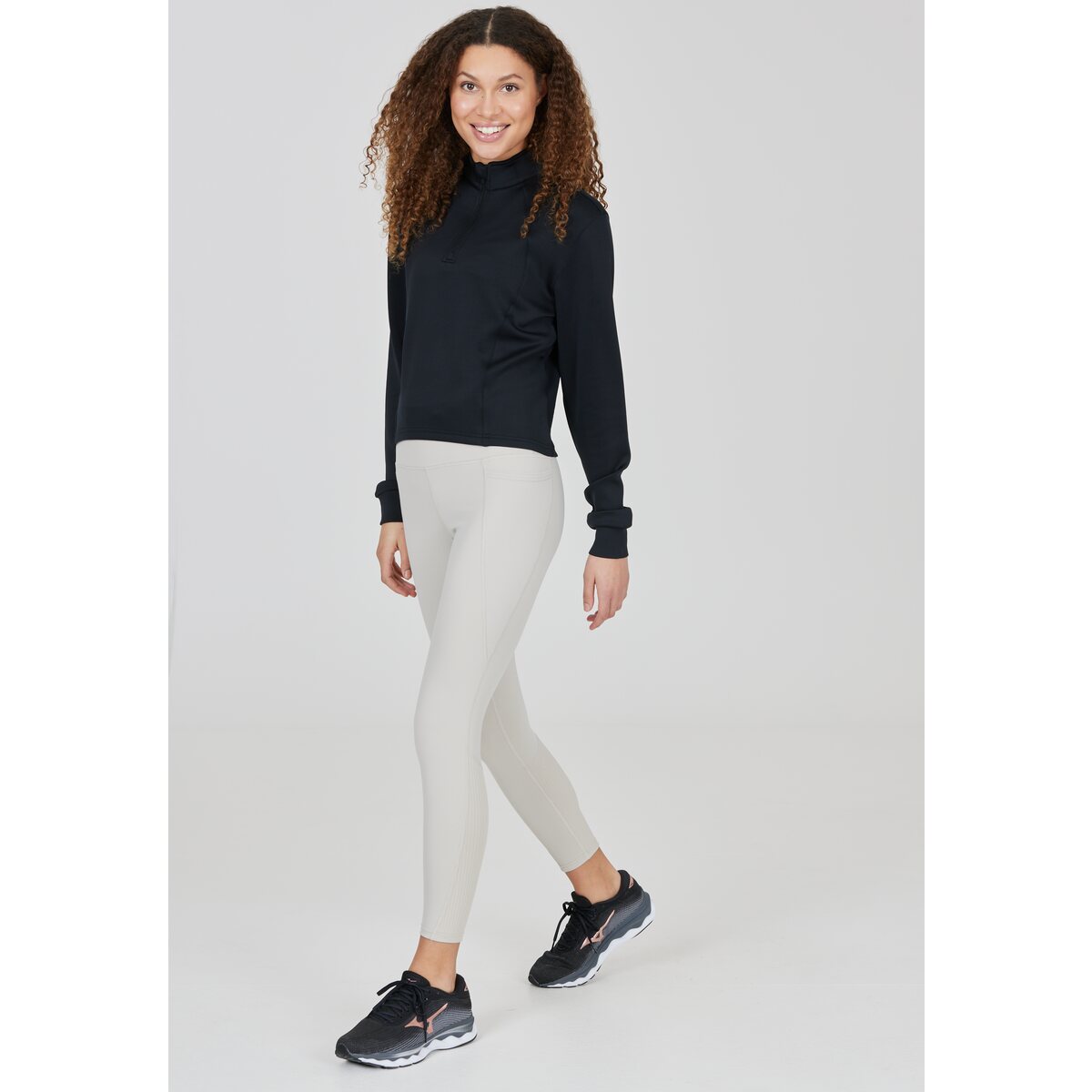 Athlecia Ayanda Womenswear Midlayer - Black 2 Shaws Department Stores