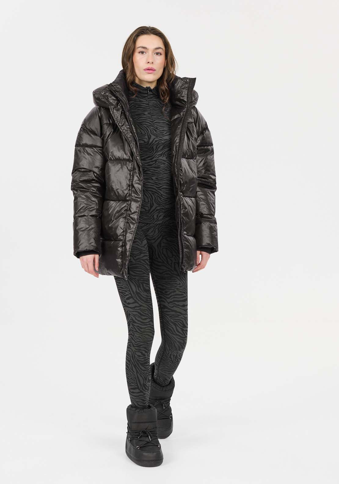 Athlecia Moriarty Puffer Jacket - Black 1 Shaws Department Stores