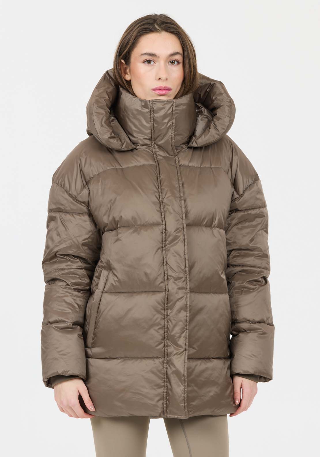 Athlecia Moriarty Puffer Jacket - Walnut 3 Shaws Department Stores