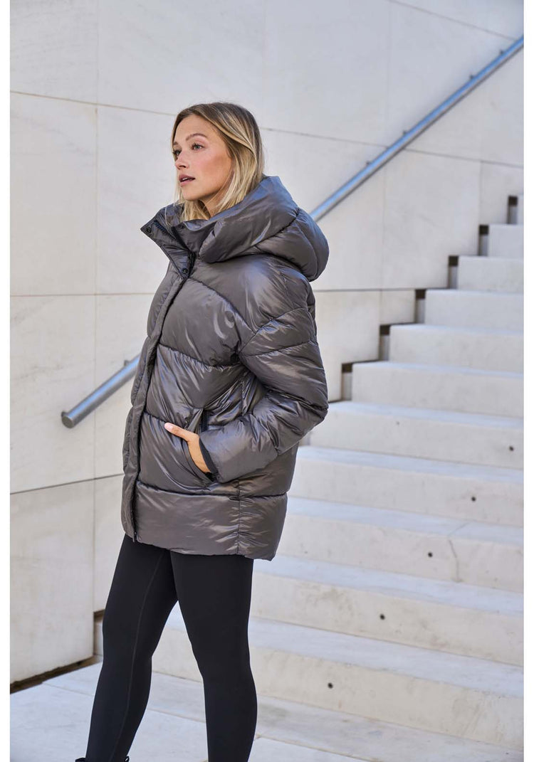 Athlecia Moriarty Puffer Jacket - Walnut 8 Shaws Department Stores