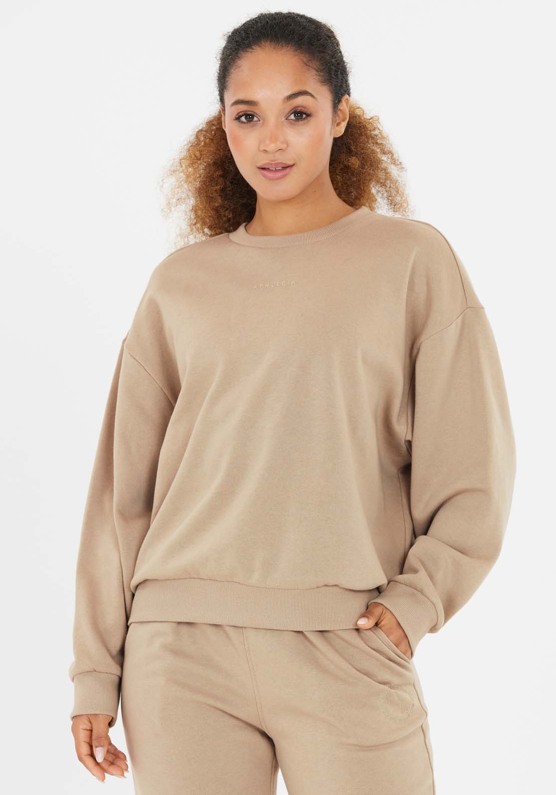 Athlecia Damla Sweatshirt With Crew Neck - Pure Cashmere 1 Shaws Department Stores