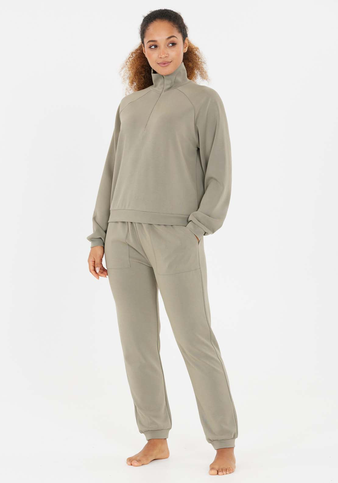 Athlecia Elaina Sweatshirt - Forest Fog 5 Shaws Department Stores