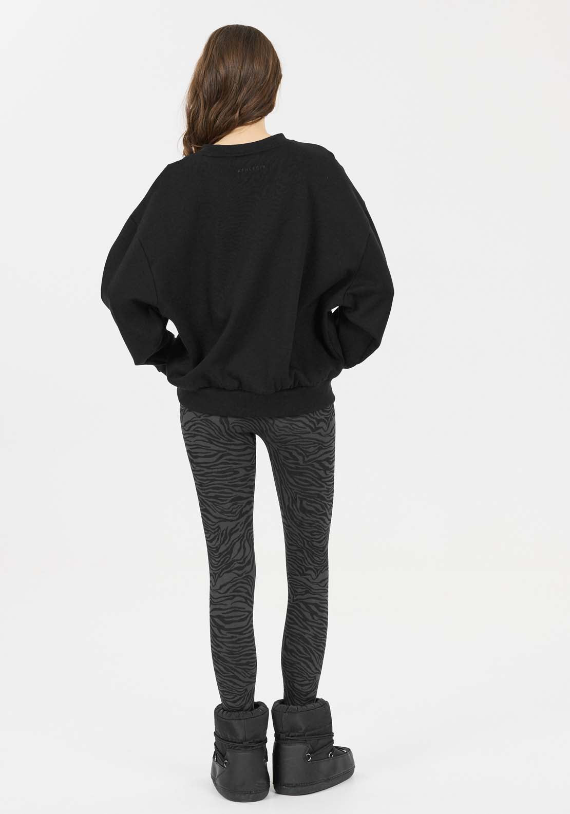 Athlecia Giannis Sweatshirt With Crew Neck - Black 4 Shaws Department Stores