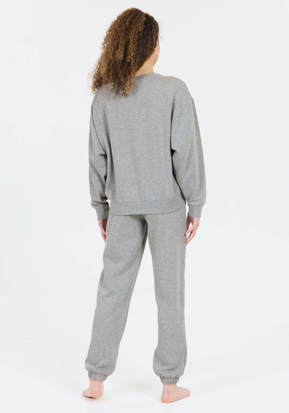 Athlecia Giannis Sweatshirt With Crew Neck - Light Grey Melange 5 Shaws Department Stores