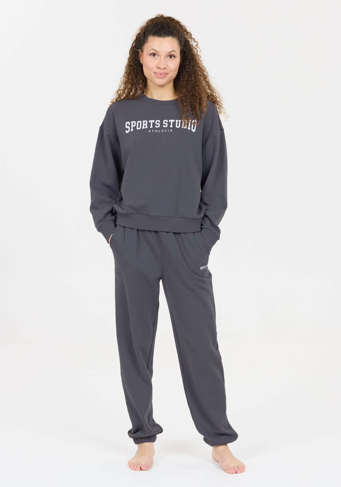 Athlecia Giannis Sweatshirt With Crew Neck - Ombre Blue 4 Shaws Department Stores