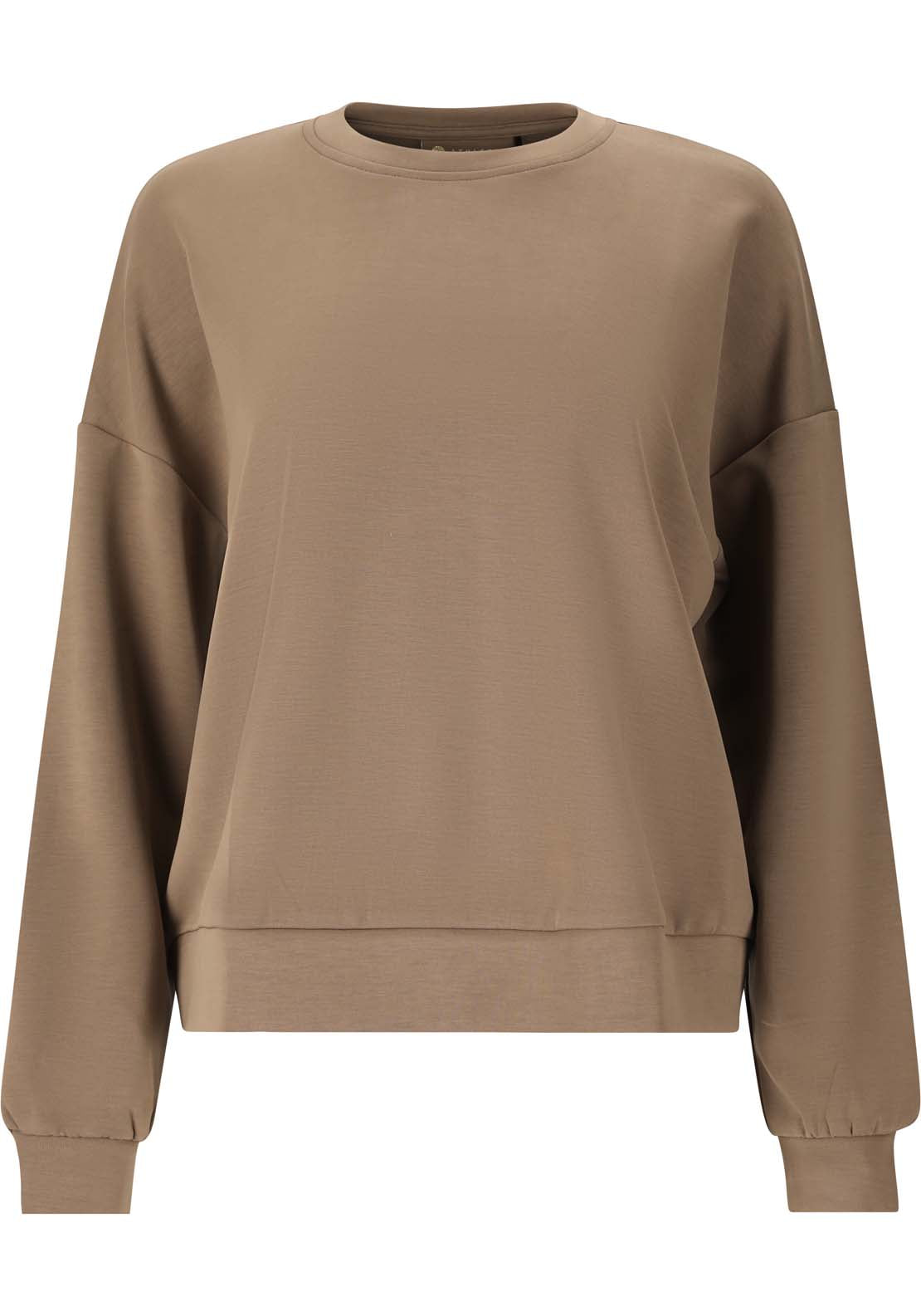 Athlecia Jillnana Sweatshirt With Crew Neck - Walnut 7 Shaws Department Stores