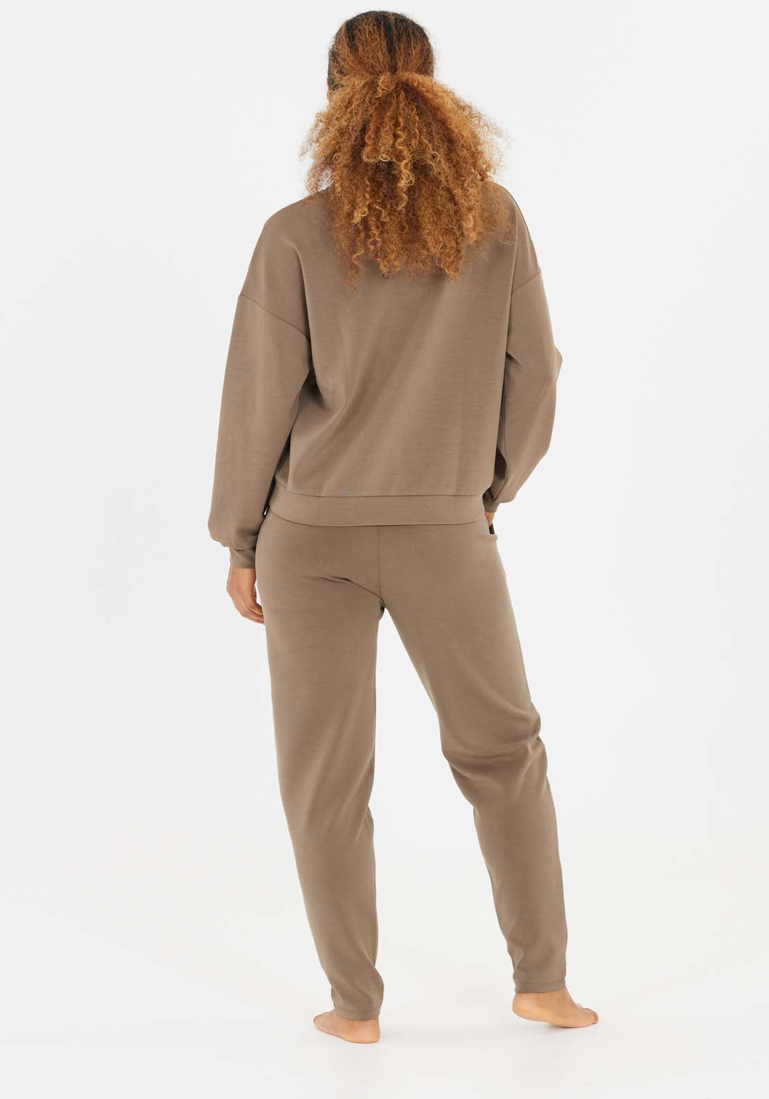 Athlecia Jillnana Sweatshirt With Crew Neck - Walnut 6 Shaws Department Stores