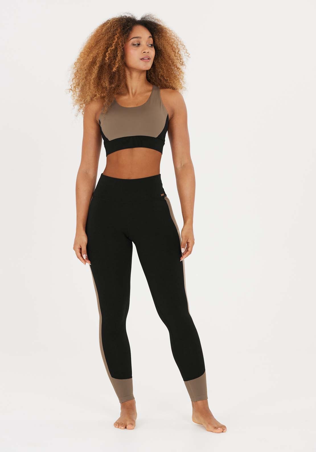Athlecia Lris Colour Block Tights - Black 1 Shaws Department Stores