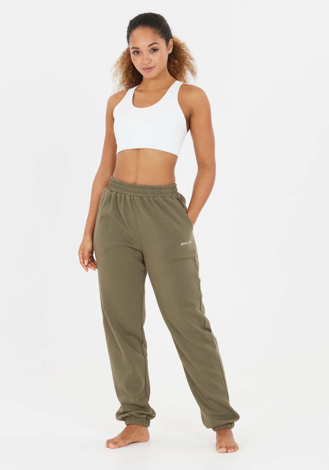 Athlecia Giannis Sweat Pants - Smokey Olive 1 Shaws Department Stores