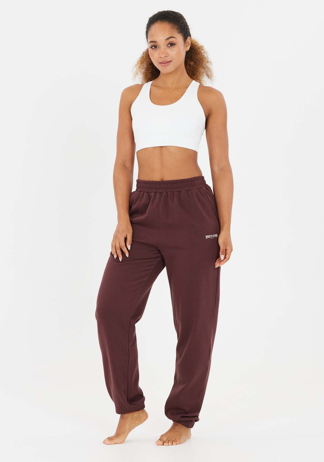 Athlecia Giannis Sweat Pants - Fudge 1 Shaws Department Stores
