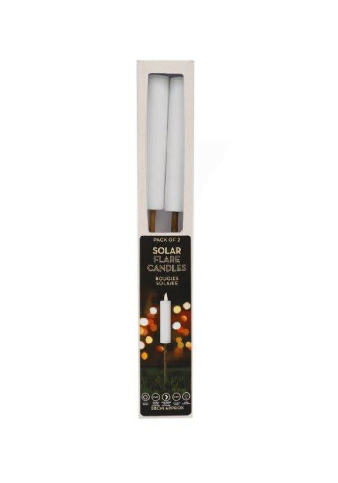 The Home Collection Set Of 2 Solar Garden Flares - Multi 1 Shaws Department Stores