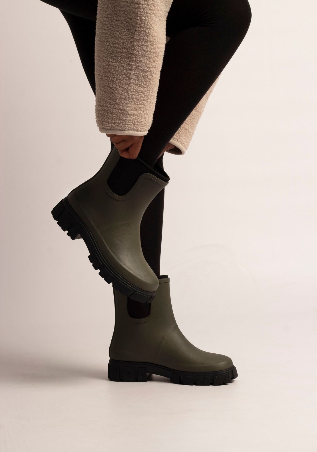 Lunar Lake Ankle Welly - Green 3 Shaws Department Stores