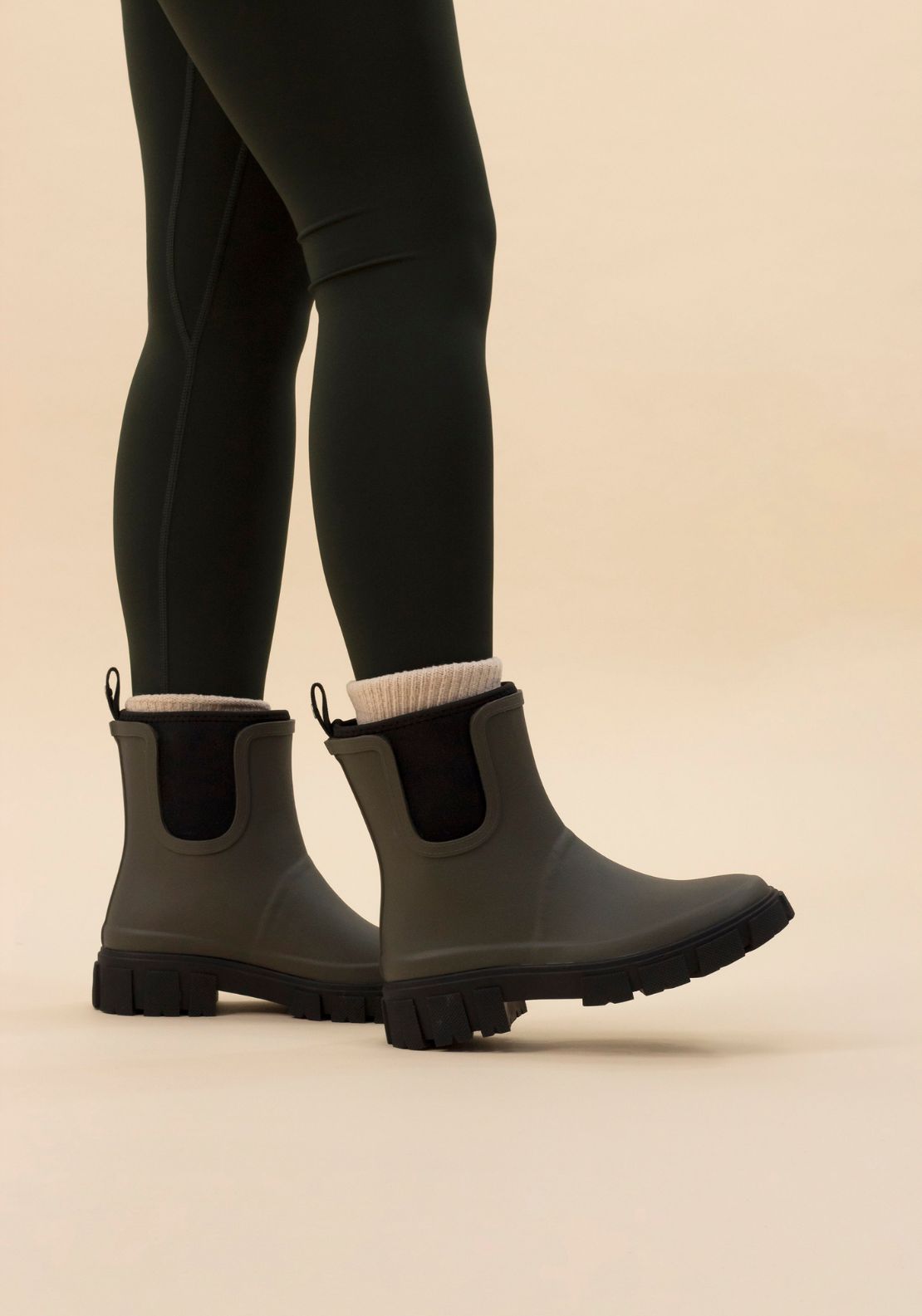 Lunar Lake Ankle Welly - Green 2 Shaws Department Stores