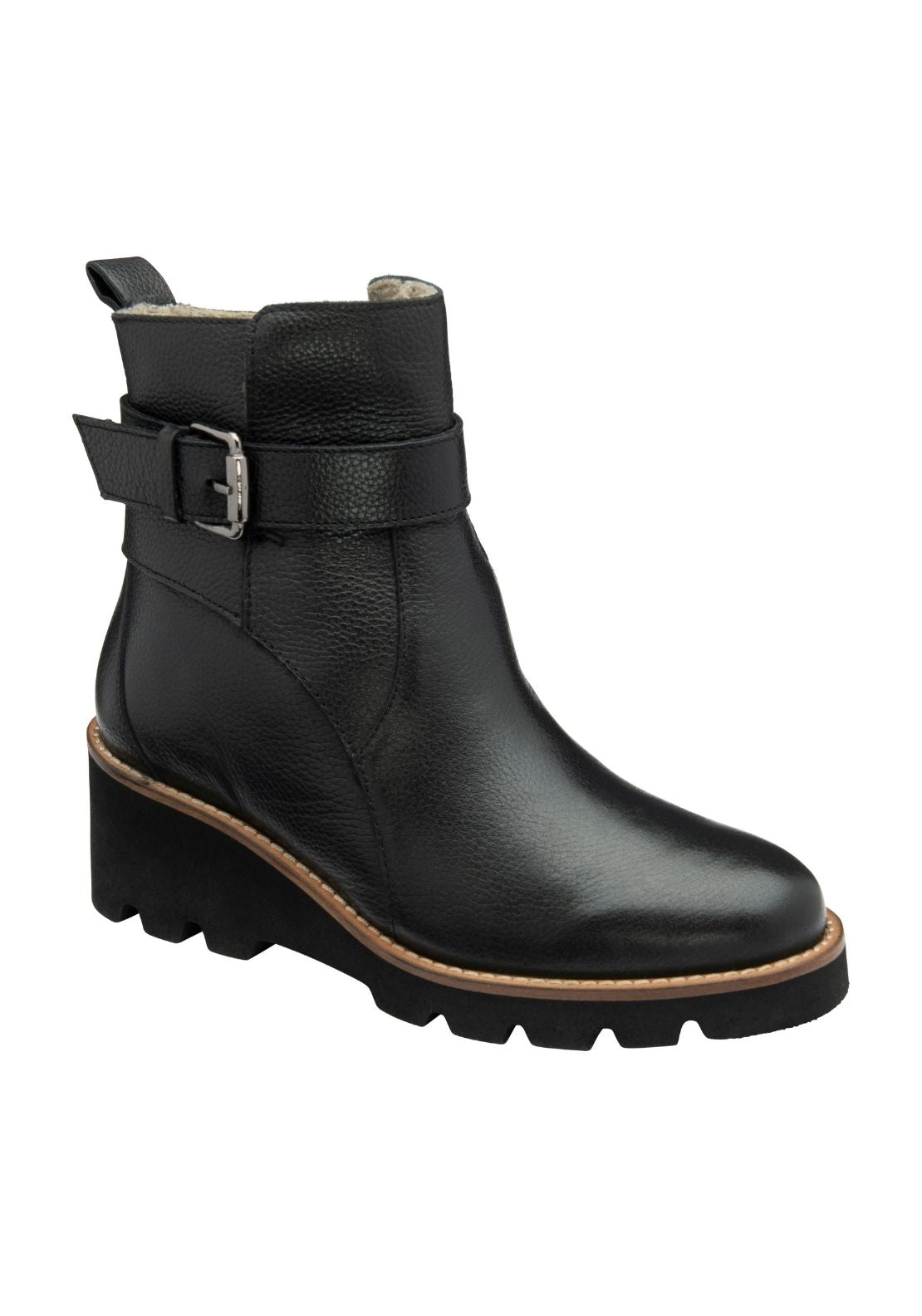 Lotus Emberlynn Ankle Boot - Black 1 Shaws Department Stores