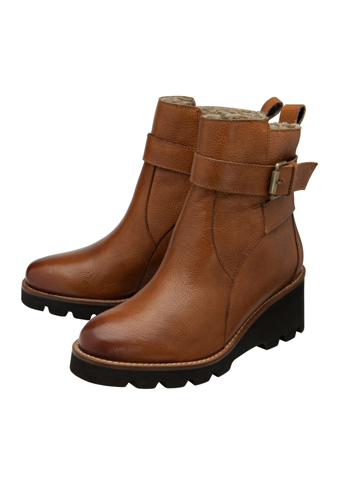 Lotus Emberlynn Ankle Boot - Brown 3 Shaws Department Stores