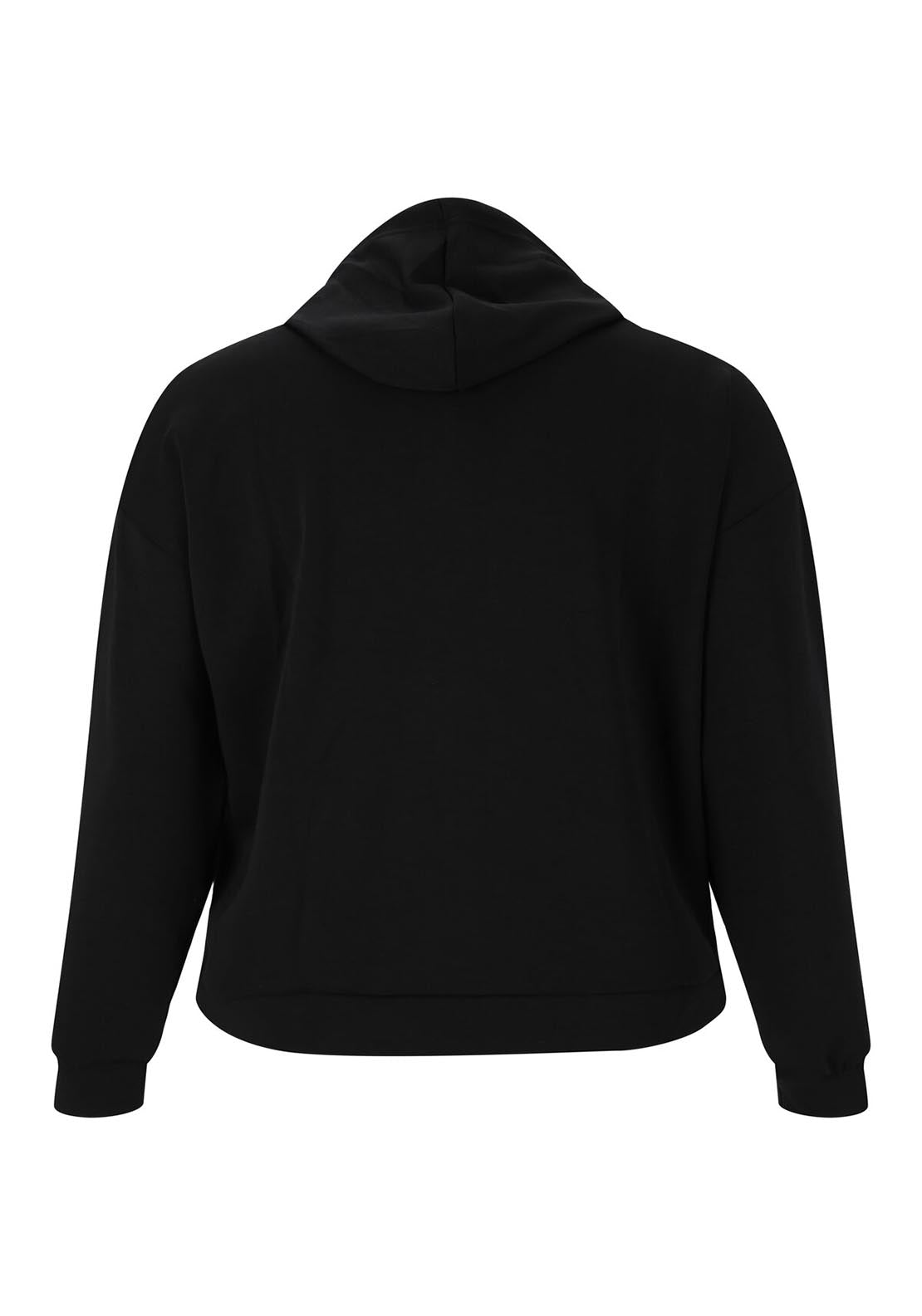 Q Tiamo Womens Hoodie Full Zip - Black 6 Shaws Department Stores