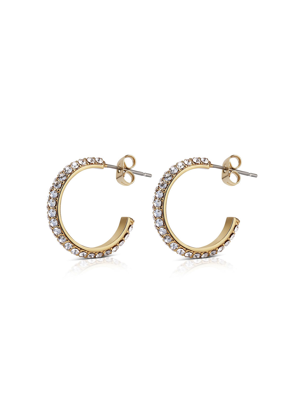 Newbridge Jewellery Forever Young Honey Stone Hoops - Gold 1 Shaws Department Stores