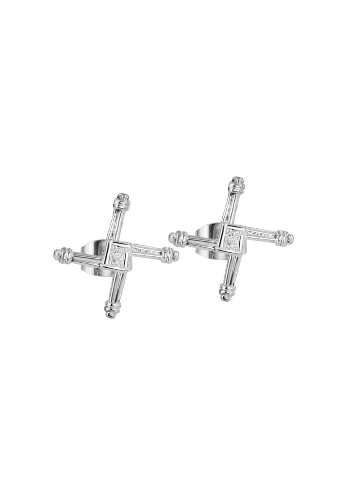 Newbridge Jewellery St Brigids Cross Earrings - Silver 1 Shaws Department Stores